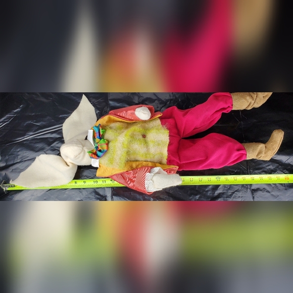 Easter Bunny Colorful Finely Dressed Signed Bendable Plush Stuffed Animal - EUC - Picture 11 of 11